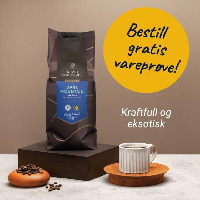 Gratis vareprøve Arvid N. Dark Mountain kaffebønner, 1 kg