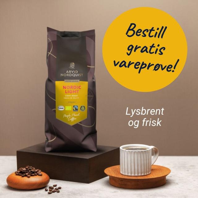 Gratis vareprøve Arvid N. Nordic Light kaffebønner, 1 kg