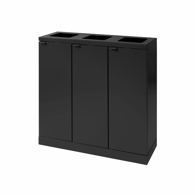 Bica 868 Avfallssortering 3x65 L Åpne innkast Sv