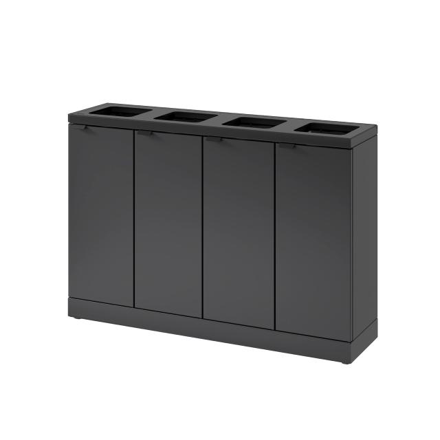 Bica 878 Avfallssortering 4x45 L Åpne innkast