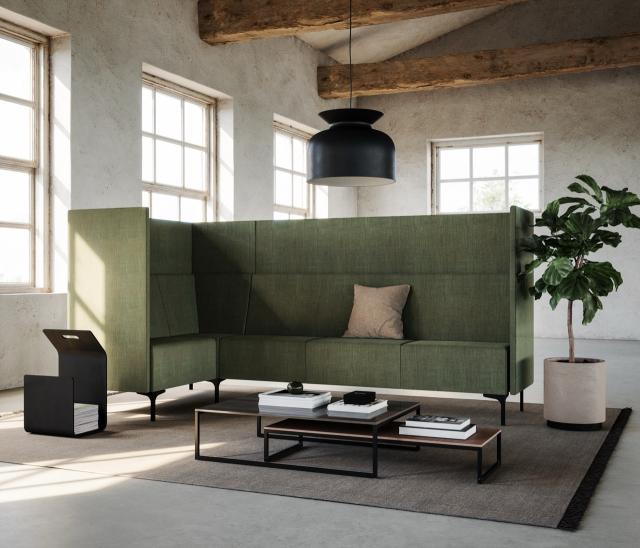 Highland Café Module Corner High Back Rino