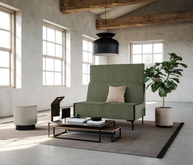 Highland Café Module Sofa 2 sits High Back Rino