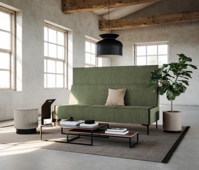 Highland Café Module Sofa 3 sits High Back Rino