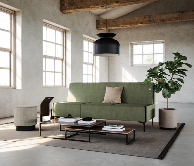 Highland Café Module Sofa 3 sits Low Back Rino