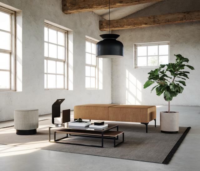 Highland Café Bench 2 sits Rino