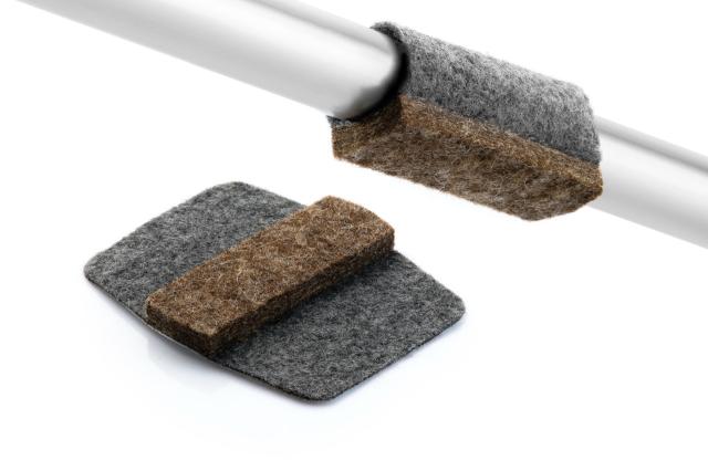 Wrap-Around® Wool felt Grey 10-16