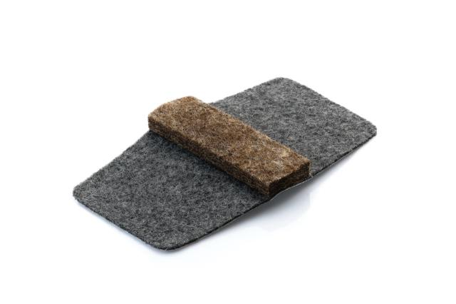Wrap-Around® Wool felt Grey 17-25