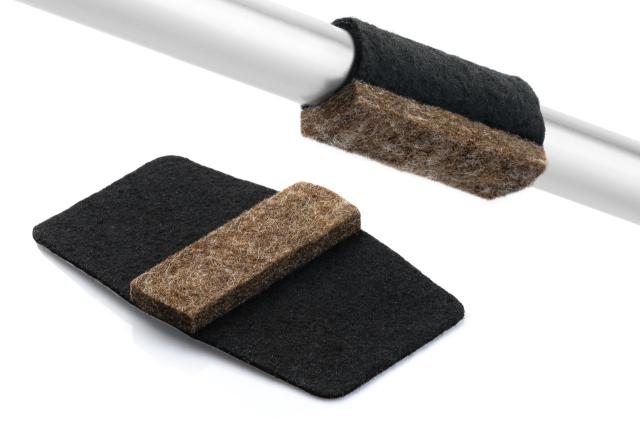 Wrap-Around® Wool felt Black 17-25