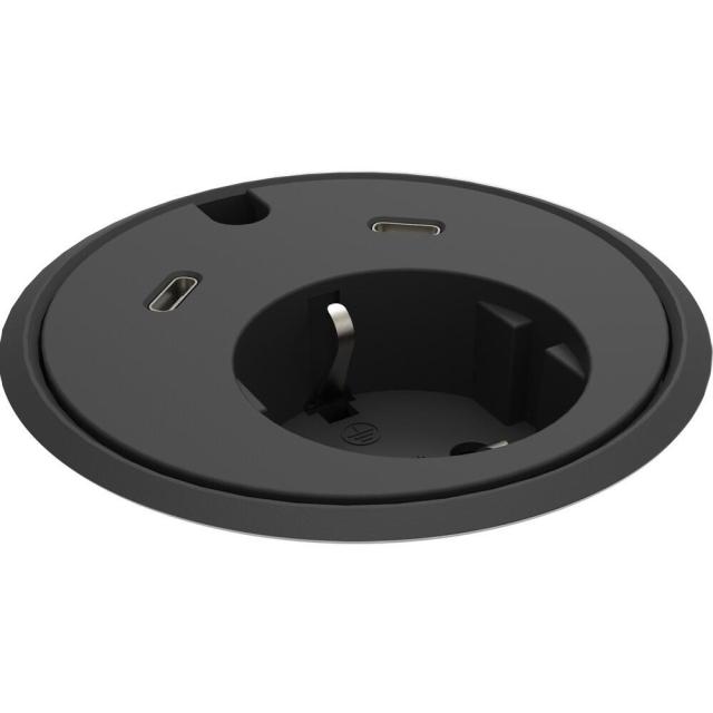 FF PD17 - Strøm -2x USB-C, Sort