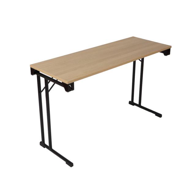 R-60C Klappbord 120x45 Eik/sort