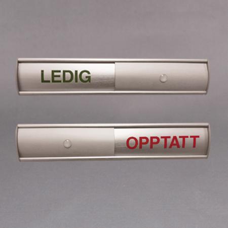 Opptatt-Ledig skilt