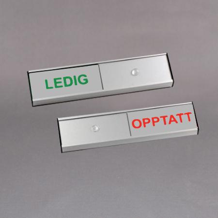 Opptatt-Ledig skilt