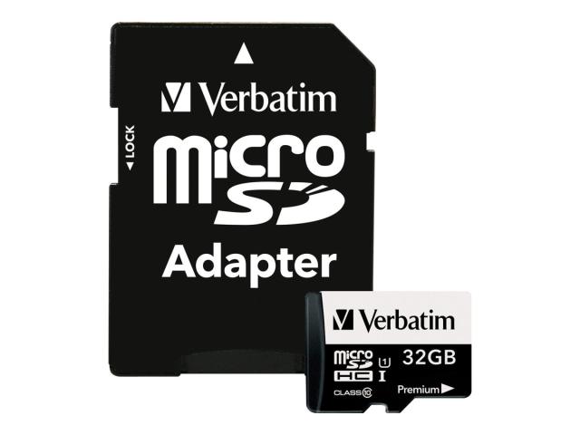 Micro SDHC Card 32GB Class 10 w/adaptor