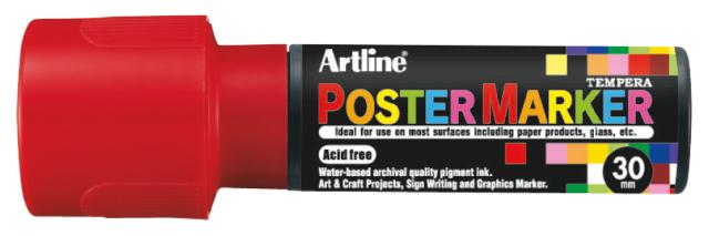 Artline EPP-30 PosterMarker 30mm merkepenn Rød