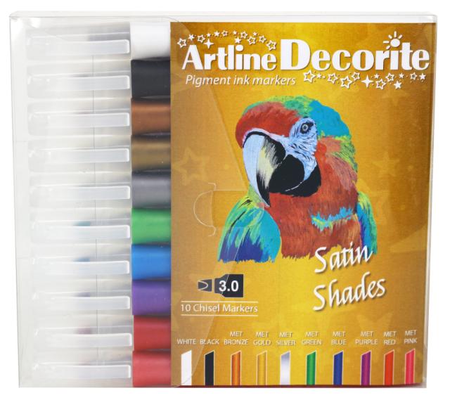 Artline Decorite Flat Metallic 10-pk