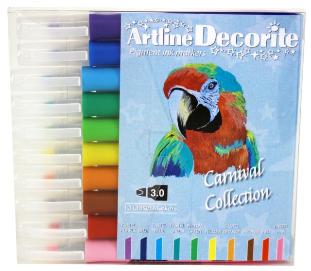 Artline Decorite Flat Pastell 10-pk