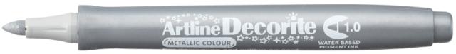Artline Decorite Rund 1mm Sølv