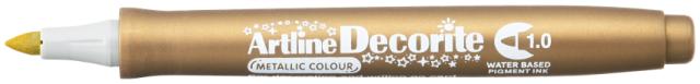 Artline Decorite Rund 1mm Gull