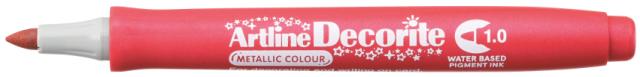 Artline Decorite Rund 1.mm Metallic Rød