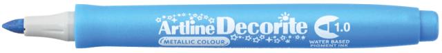 Artline Decorite Rund 1.mm Metallic Blå