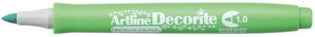 Artline Decorite Rund 1.mm Metallic Grønn