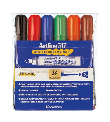 Artline Whiteboardpenn 517 6/sett