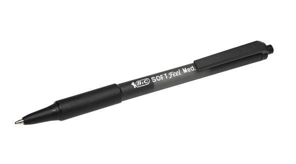 BIC Soft Feel Clic Grip Ball Pen black