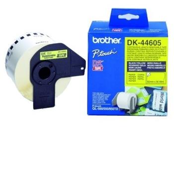BROTHER DK44605 endless label paper gelb