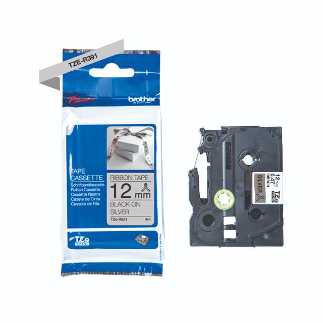 BROTHER P-Touch 12mm light grey/gold