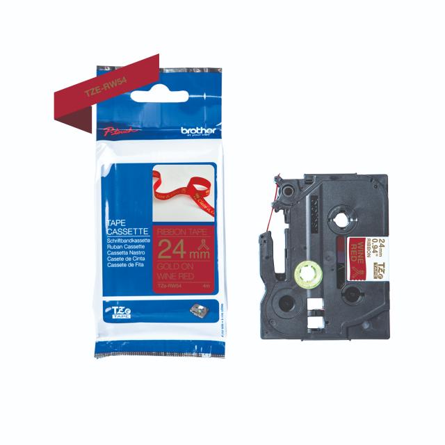 BROTHER P-Touch 24mm wind red/gold