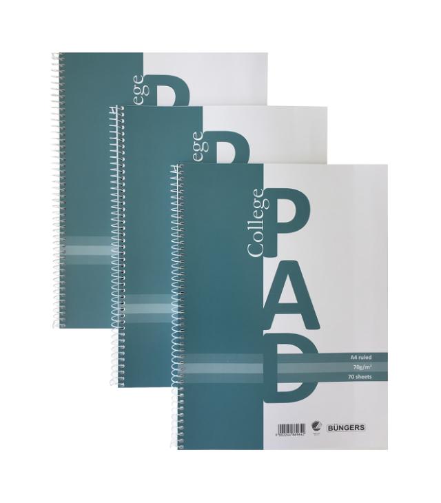 college pad A4 70g/70 sheets ruled (3)