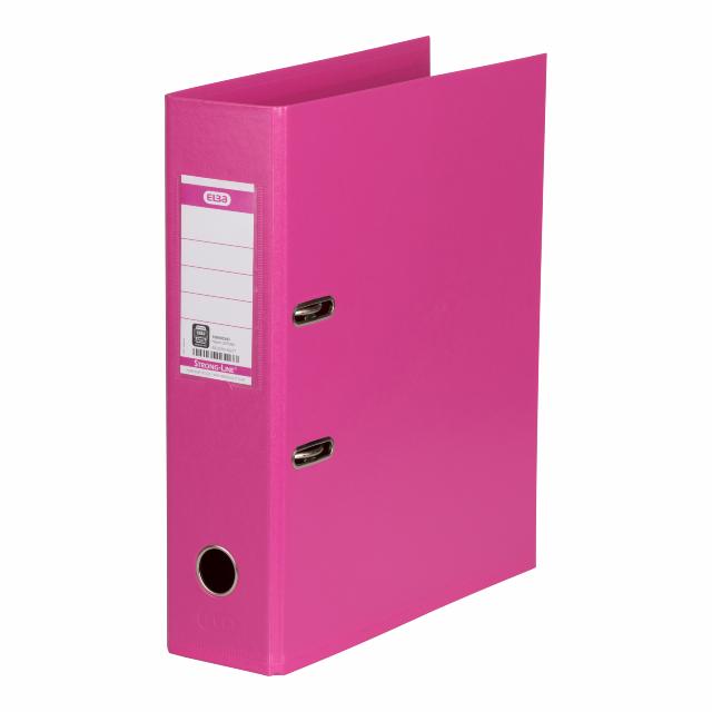 Elba Strong-Line Brevordner A4 8 Cm Pink