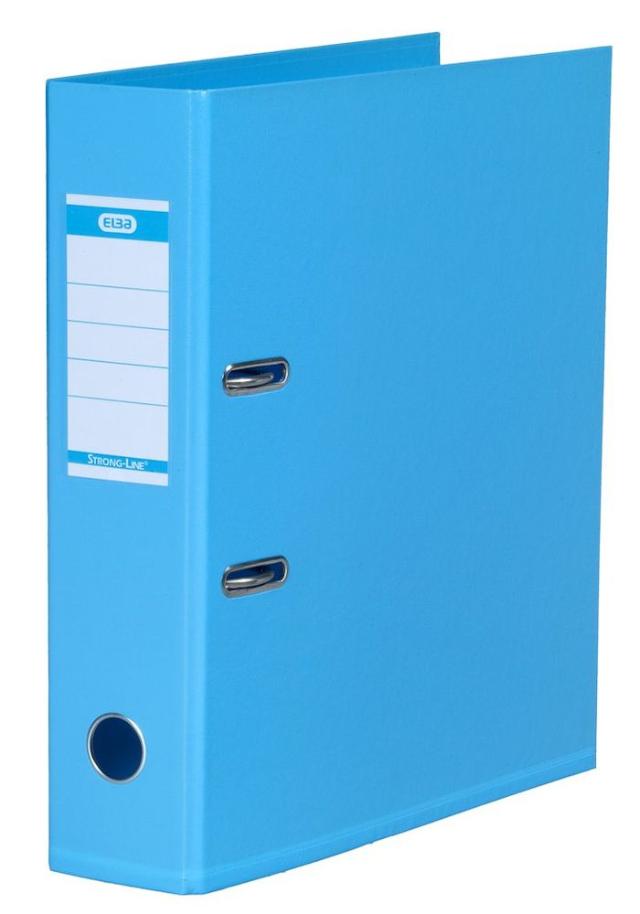 Brevordner Strong-Line A4 80mm Lyseblå