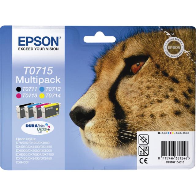 EPSON T0715 ink cartridge black + tri