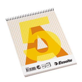 Esselte Spiralblokk (topp) A5Rutet 60g/80 ark