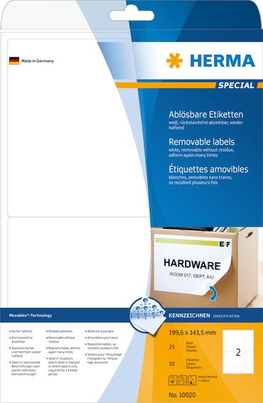 Herma Etiketter Movables 199,6x143,5 25