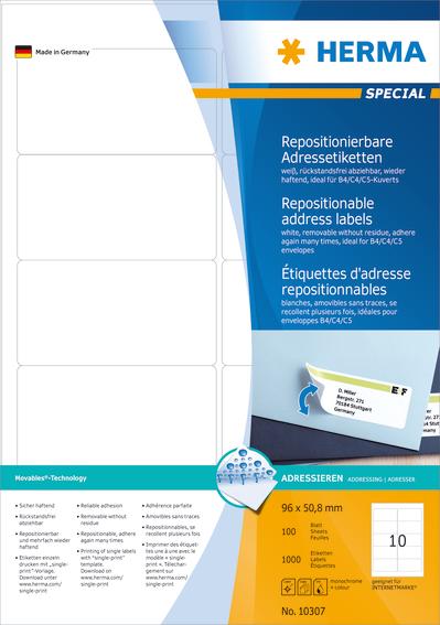 Etiketter Herma Movables 96x50,8 (100)