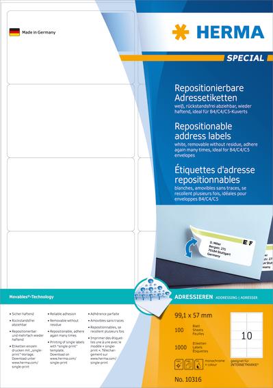 Herma Etiketter Movables 99,1x57 (100)