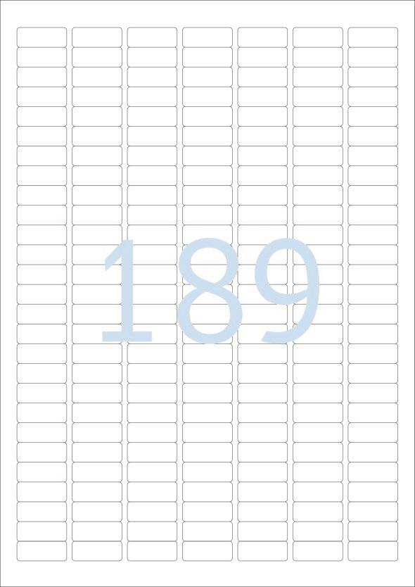 Herma Etiketter Power A4 25,4x10mm hvit (25)