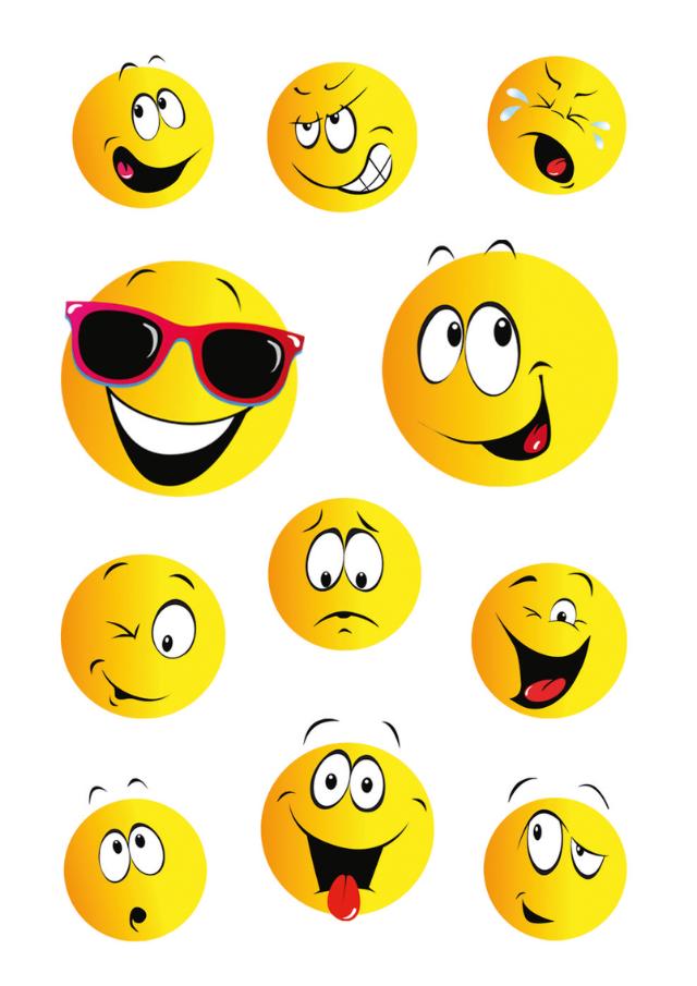 Herma Klistremerker Decor Smileys