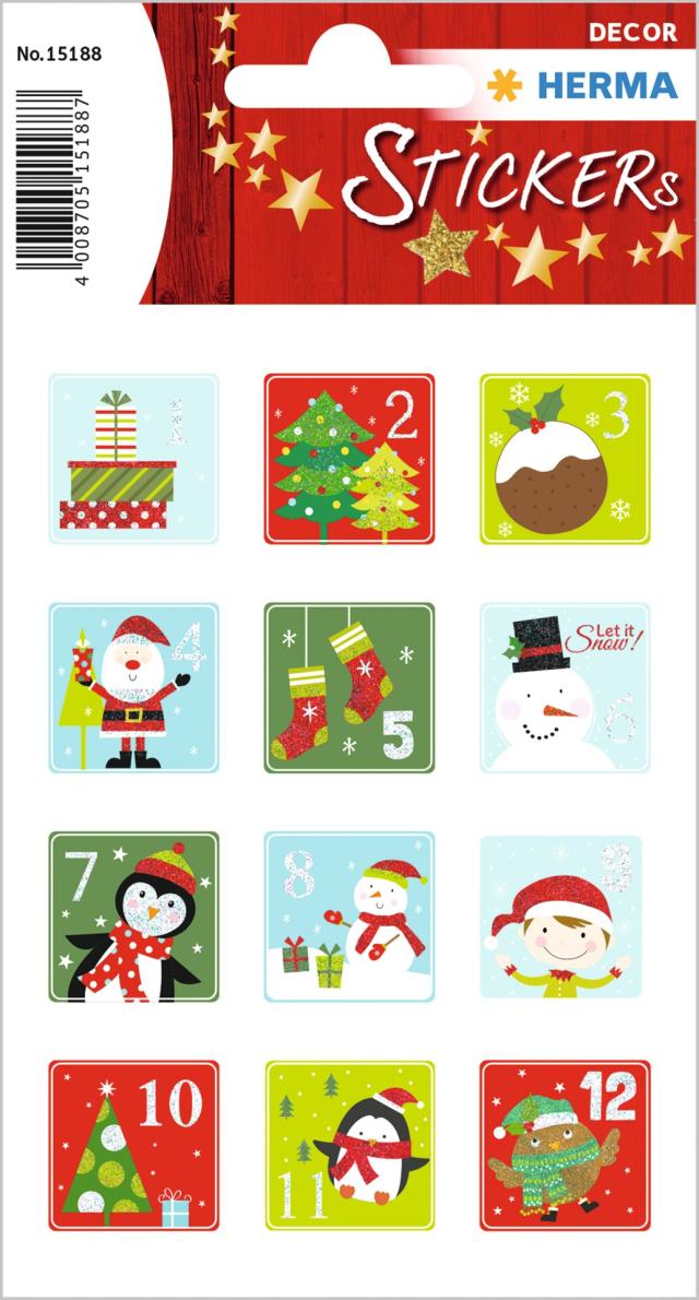Herma Klistremerker Christmas juleetiket 1-24 (2)