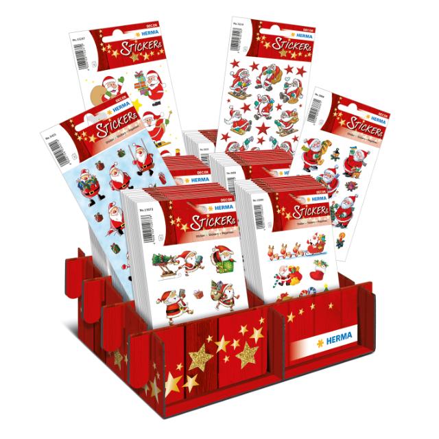 Herma Klistremerker Decor Santa&Friends jul display (60)