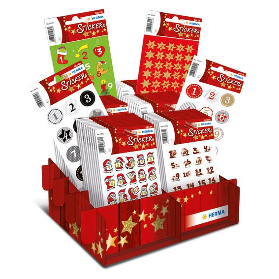 Herma Klistremerker Decor jule advendtskalender displ (60)
