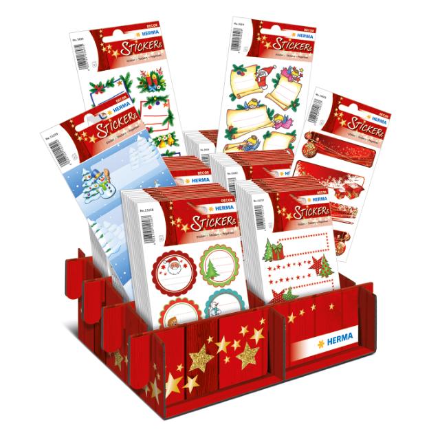 Herma Klistremerker Decor julegaveetiketter display (60)