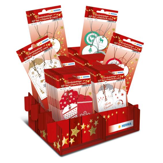 Herma gave/til-og-fra julkort display (60)