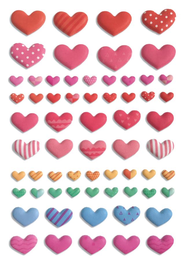 HERMA Klistremerker Magic Valentine små hjerter (1)