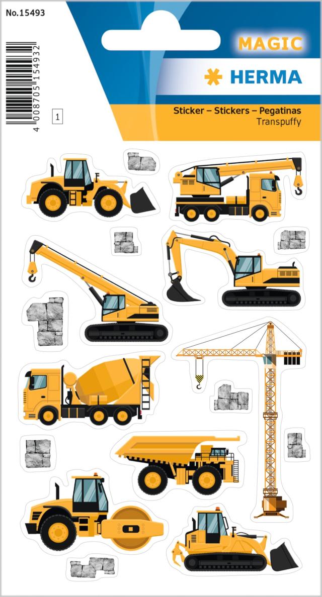 Herma stickers Magic construction vehicles foil (1)