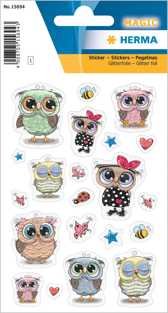 Herma stickers Magic owl & friends foil (1)