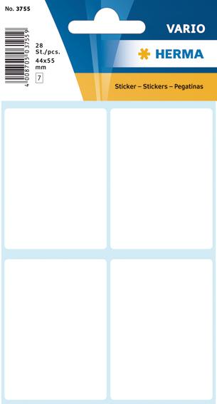 Herma Etiketter Vario hvit 40x55mm (28)