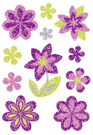 Herma Klistremerker Magic Blomster diamant glitter
